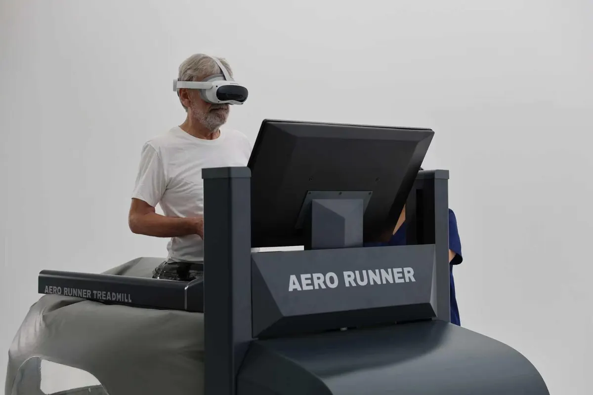 Patient training with a headset as part of an immersive scenario