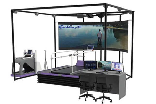 Immersive situational interaction installation with surround screen and control desk